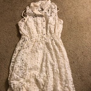 White lace dress